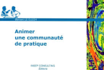 Animer une communauté pratique